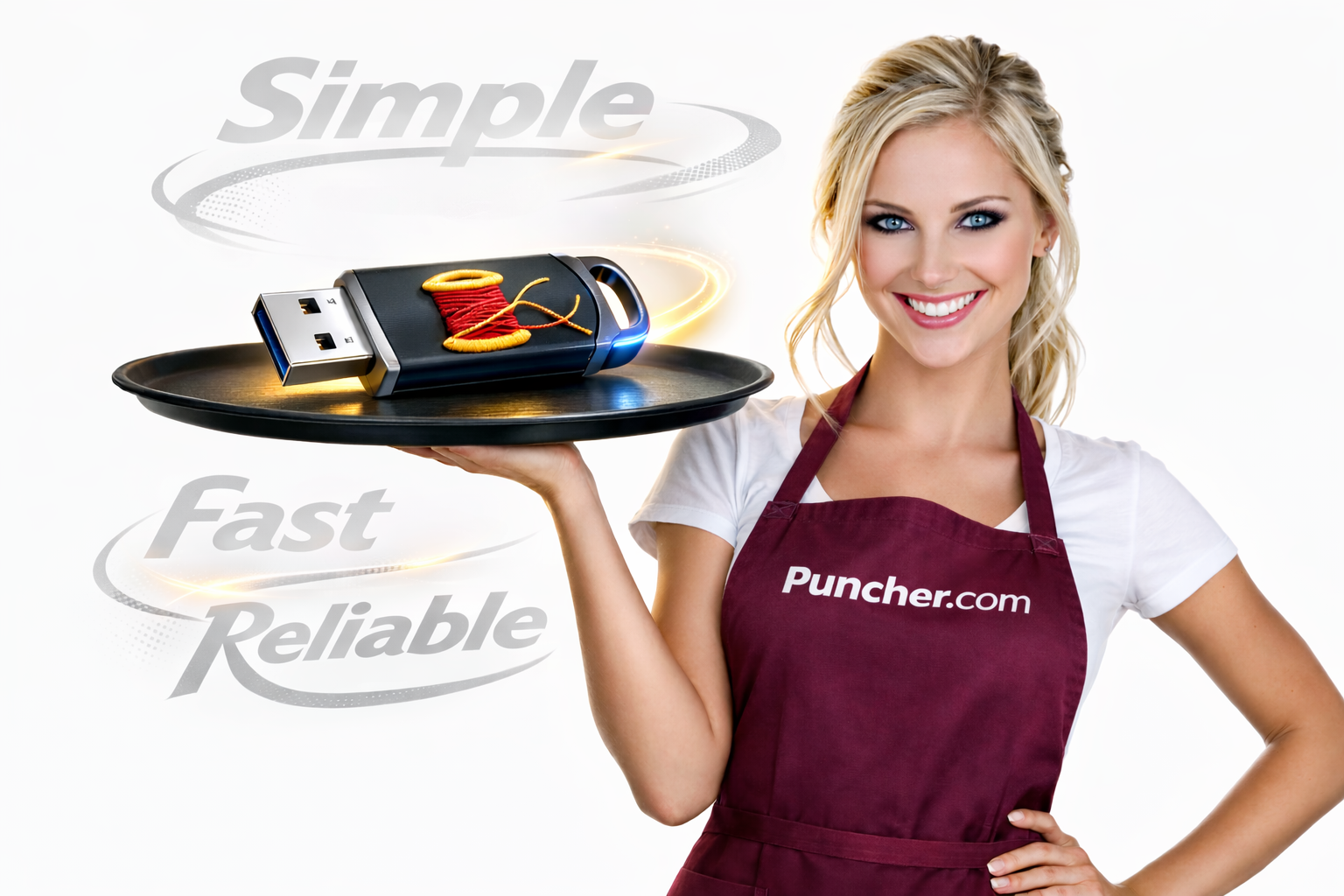 Puncher.com servicio de digitalización de bordados — Simple, Rápido, Confiable